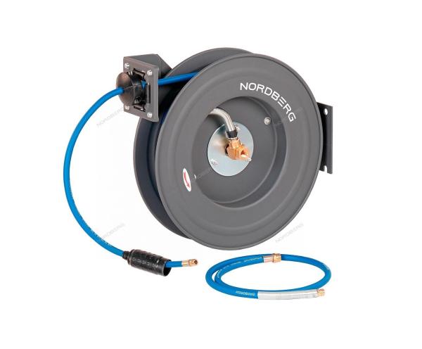 Шланг воздушный на стальной катушке, гибридный ПВХ Ø 08х12 мм, 20 м HR0820RPVC