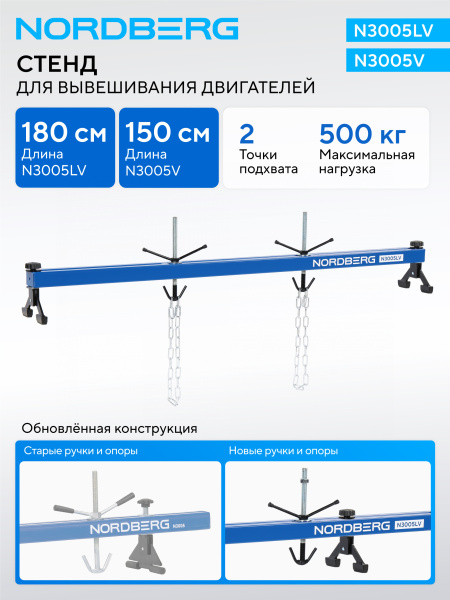 Стенд для вывешивания двигателей 500 кг N3005LV