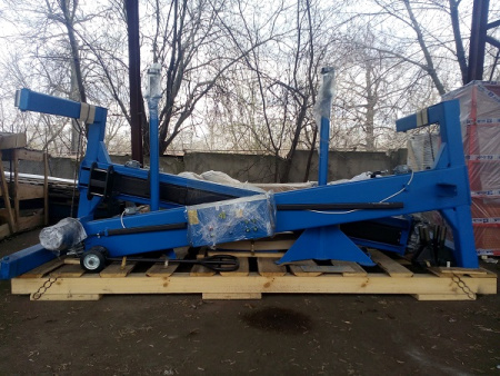 Подъемник двухстоечный электромеханический подкатной ПП-3